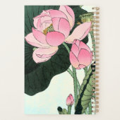 Elegant Japans Lotus Bloem -  Fine Art Planner (Achterkant)