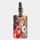 Elegant Japans najaar Kimono Bagagelabel (Voorkant verticaal)