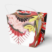 Elegant Japans najaar Kimono Bedankdoosjes (Achterkant)