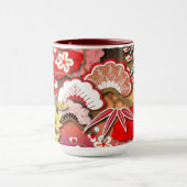 Elegant Japans najaar Kimono Mok (Midden)