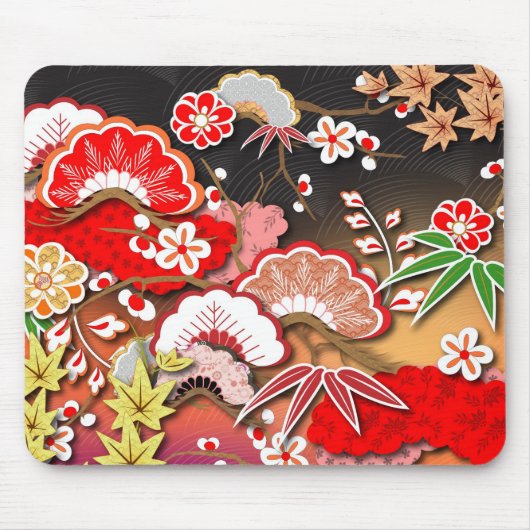 Elegant Japans najaar Kimono Muismat (Voorkant)