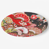 Elegant Japans najaar Kimono Papieren Bordje (Gekanteld)