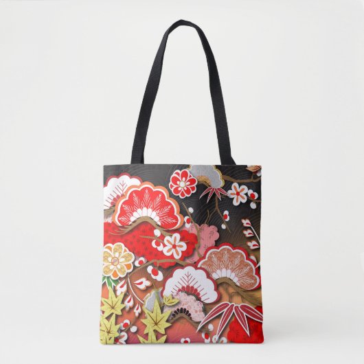 Elegant Japans najaar Kimono Tote Bag (Voorkant)