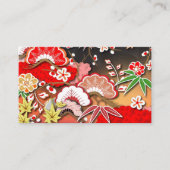 Elegant Japans najaar Kimono Visitekaartje (Voorkant)