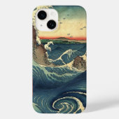 ELegant Japans oceaan getij grote golven Case-Mate iPhone Case (Achterkant)