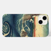 ELegant Japans oceaan getij grote golven Case-Mate iPhone Case (Achterkant (horizontaal))