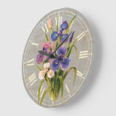 Elegant Japans Paars Irist Antiek stijl Grote Klok (Hoek)