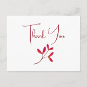 Elegant Japans Rode Maple Tree Seeds Waterverf Briefkaart (Voorkant)