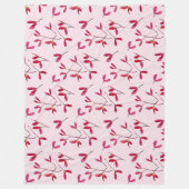 Elegant Japans Rode Maple Tree Seeds Waterverf Fleece Deken (Voorkant)