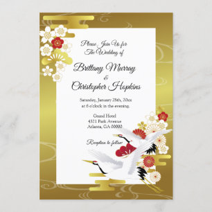 Elegant Japans stijlhuwelijk Kaart