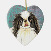 Elegant Japanse Chin Keramisch Ornament (Rechts)