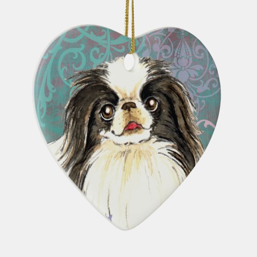 Elegant Japanse Chin Keramisch Ornament (Rechts)