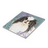 Elegant Japanse Chin Tegeltje (Zijkant)