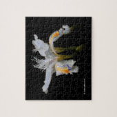 Elegant Japanse Crested Iris White Flowers Legpuzzel (Verticaal)