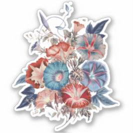 Elegant Japanse goudbloemen voor de ochtend Sticker