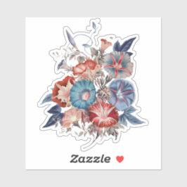 Elegant  Japanse goudbloemen voor de ochtend Sticker