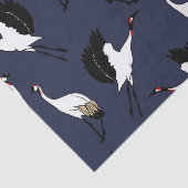 Elegant Japanse kranen Tissuepapier (Detail)