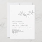 Elegant Jasmine Branch Wedding Kaart (Voorkant)