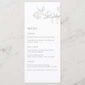 Elegant Jasmine Branch Wedding Menu (Voorkant)