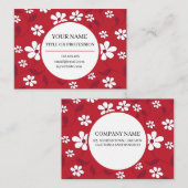 Elegant Jasmine Floral Visitekaartje (Voorkant / Achterkant)