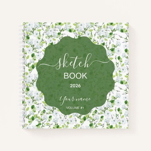 Elegant Jasmine Flower Notitieboek (Voorkant)