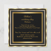Elegant Je bent uitgenodigd voor Gold Faux folie. Kaart (Achterkant)