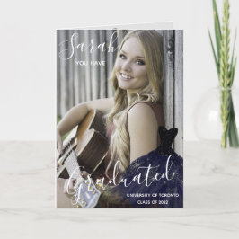 Elegant Je hebt foto Collage Graduatio gestudeerd Kaart