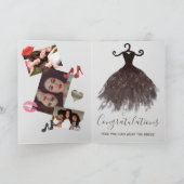 Elegant Je hebt foto Collage Graduatio gestudeerd Kaart (Binnen)