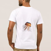 Elegant Jellyfish Marine Life T-shirt ontwerp (Achterkant)