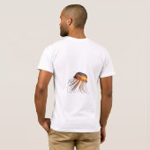 Elegant Jellyfish Marine Life T-shirt ontwerp (Achterkant volledig)