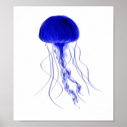Elegant Jellyfish Poster (Voorkant)