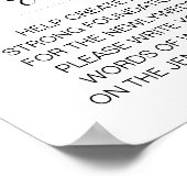 Elegant Jenga Wedding Sign Poster (Hoek)