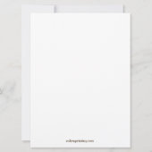 Elegant Jerusalem Border - Joodse uitnodiging (Achterkant)