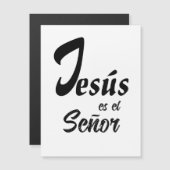 Elegant "Jesus es el Señor" Black & White Magnetic (Voorkant / Achterkant)
