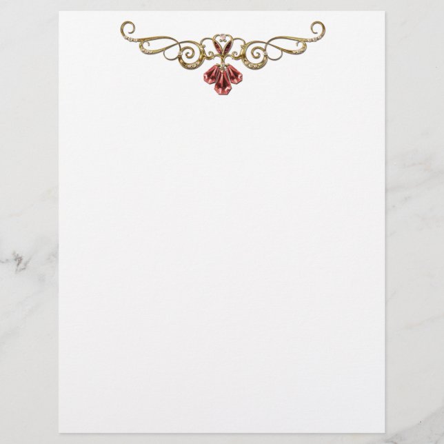 Elegant jewel Letterhead Briefhoofd (Voorkant)