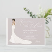 Elegant Jeweled Bride Vrijgezellenfeest Kaart (Staand voorkant)