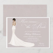 Elegant Jeweled Bride Vrijgezellenfeest Kaart (Voorkant / Achterkant)