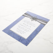 Elegant Jeweled Snowflake Wedding Folie Uitnodigin Folie Uitnodiging (Gedraaid)