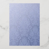 Elegant Jeweled Snowflake Wedding Folie Uitnodigin Folie Uitnodiging (Achterkant)