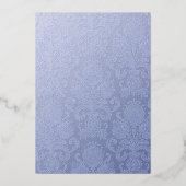 Elegant Jeweled Snowflake Wedding Folie Uitnodiging (Achterkant)