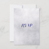 Elegant Jeweled Snowflake Wedding RSVP (Achterkant)