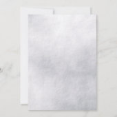 Elegant Jeweled Snowflake Wedding Uitnodiging (Achterkant)