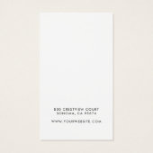 Elegant Jeweler Visitekaartje (Achterkant)