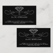ELEGANT JEWELERS DIAMOND FRONT & BACK VERSION VISITEKAARTJE (Voorkant / Achterkant)