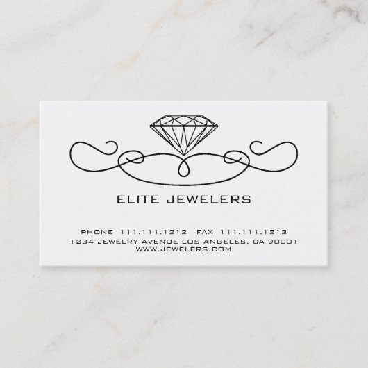 ELEGANT JEWELERS DIAMOND VISITEKAARTJE (Voorkant)