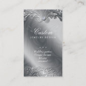 Elegant Jewelry Visitekaartje Leaves Silver Gold (Achterkant)