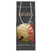 Elegant Jingle Bell, GELOOF Wijn Cadeautas (Achterkant)
