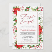 Elegant Jingle en Mingle Holiday Party Kaart (Voorkant)