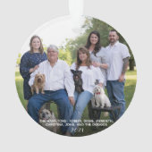 Elegant Joy 2-zaadfotoKerstmis met een speciale se Ornament (achterkant)