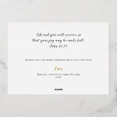 Elegant Joy aan de Wereld Grote Kerstmis Kaart (Achterkant)